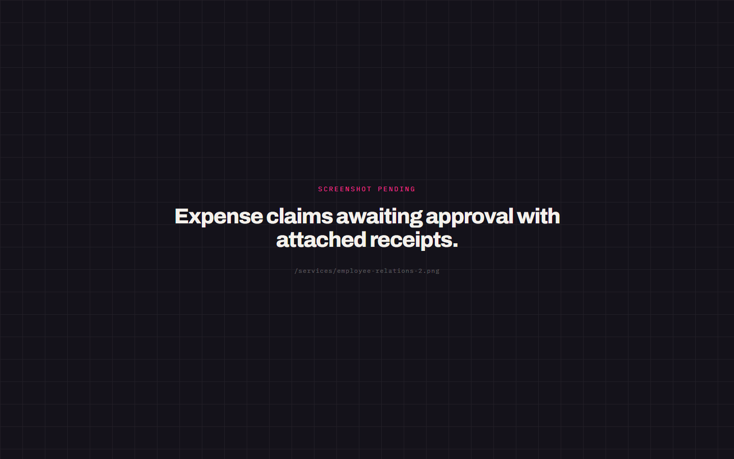 Expense claims awaiting approval with attached receipts.