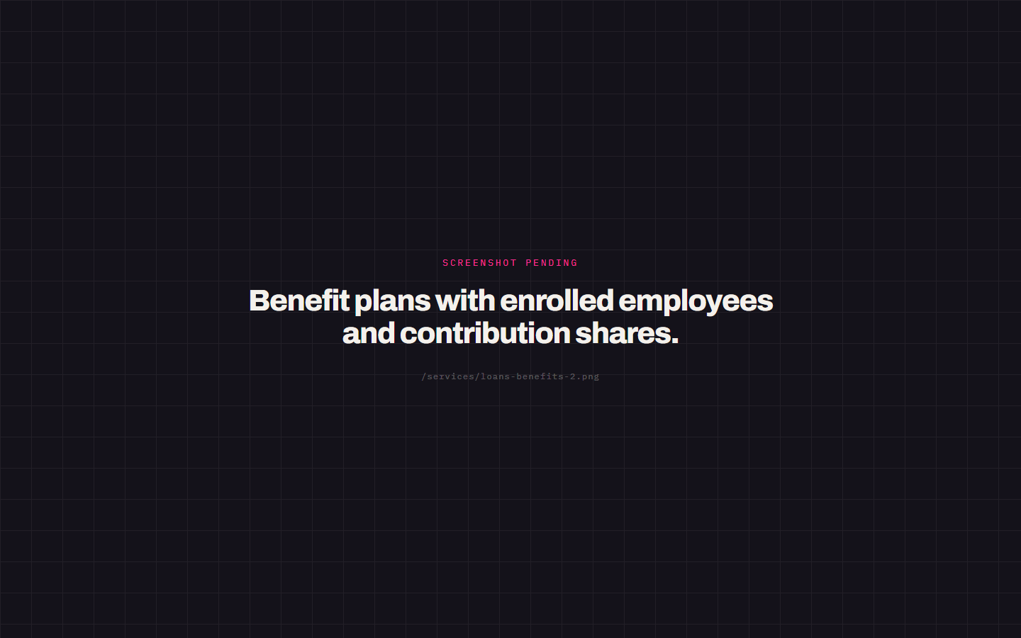 Benefit plans with enrolled employees and contribution shares.